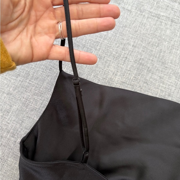 House of Harlow 1960 Black Satin Bodysuit - Picture 4 of 6